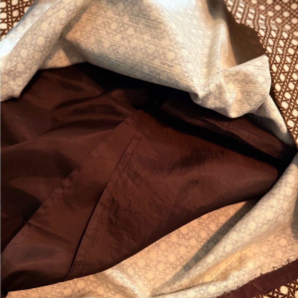 Talbots Size 10 Tan Patterned A-Line Skirt - Picture 9 of 14